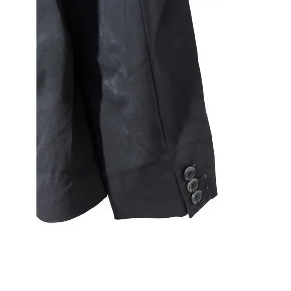 BOSS Hugo Boss black stretch wool all season blazer suit jacket size 2 A001596 - Picture 7 of 9